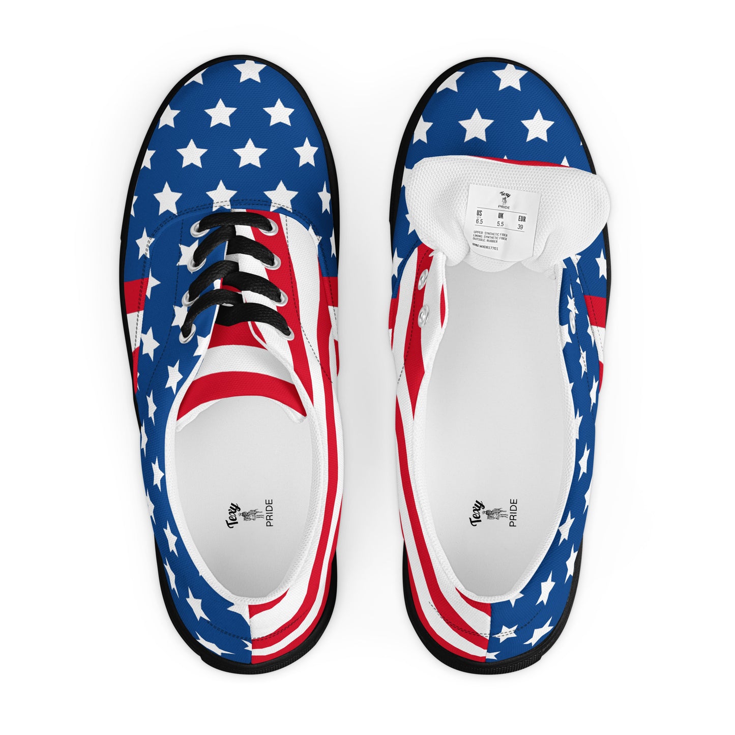 USA Women’s lace - up canvas shoes - Texy Pride