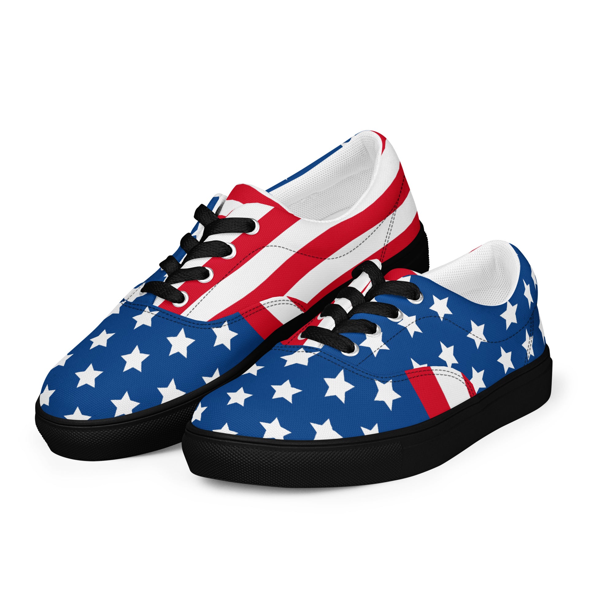 USA Women’s lace - up canvas shoes - Texy Pride
