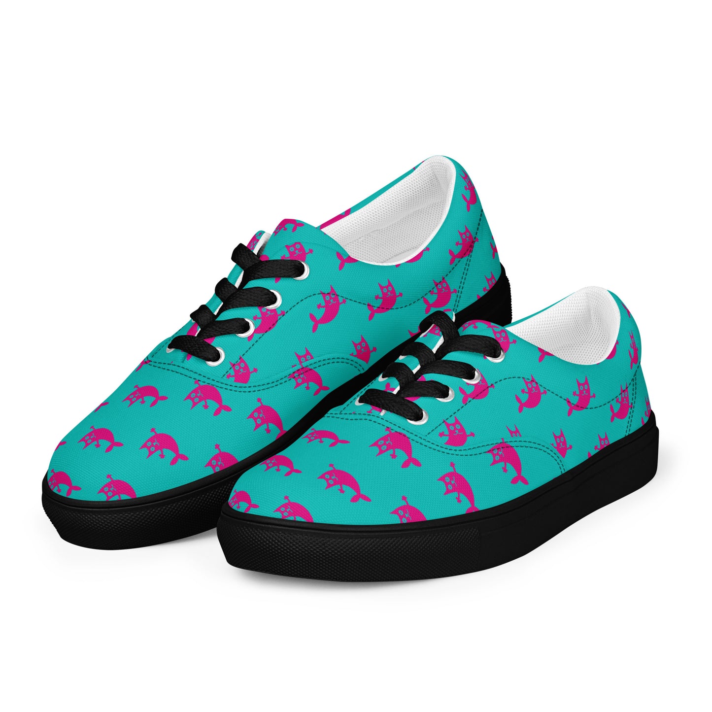 Mermaid Women’s lace - up canvas shoes - Texy Pride
