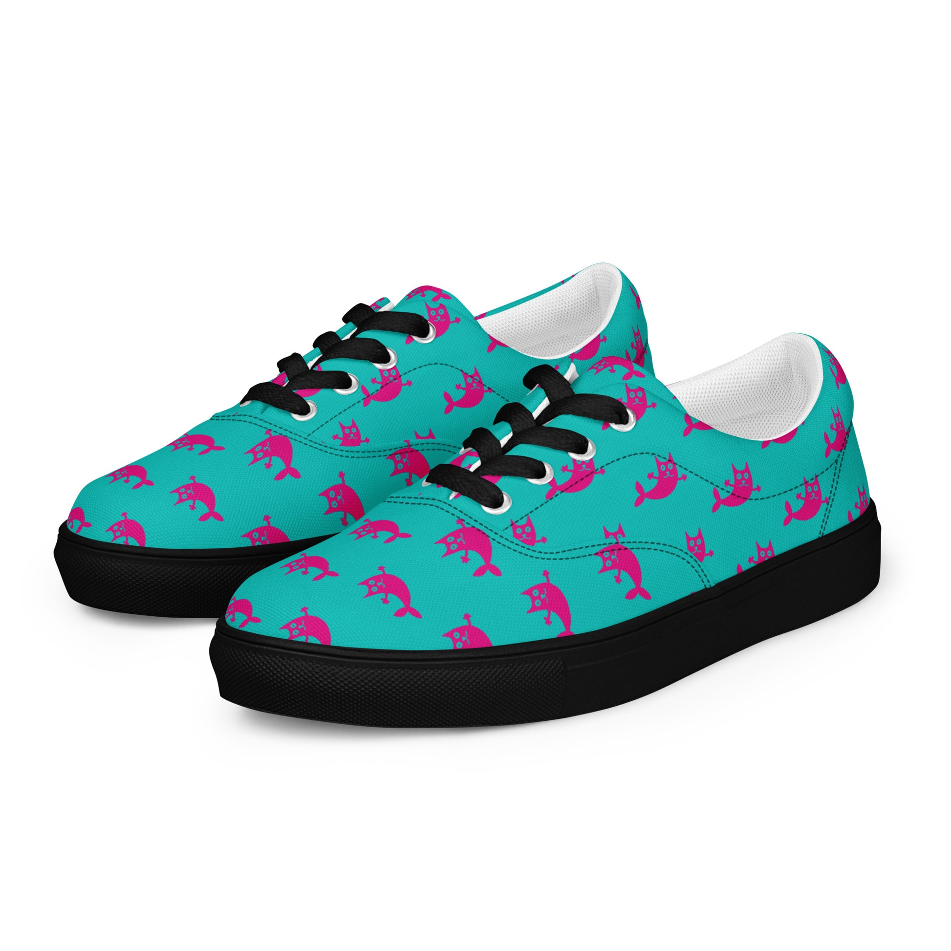 Mermaid Women’s lace - up canvas shoes - Texy Pride