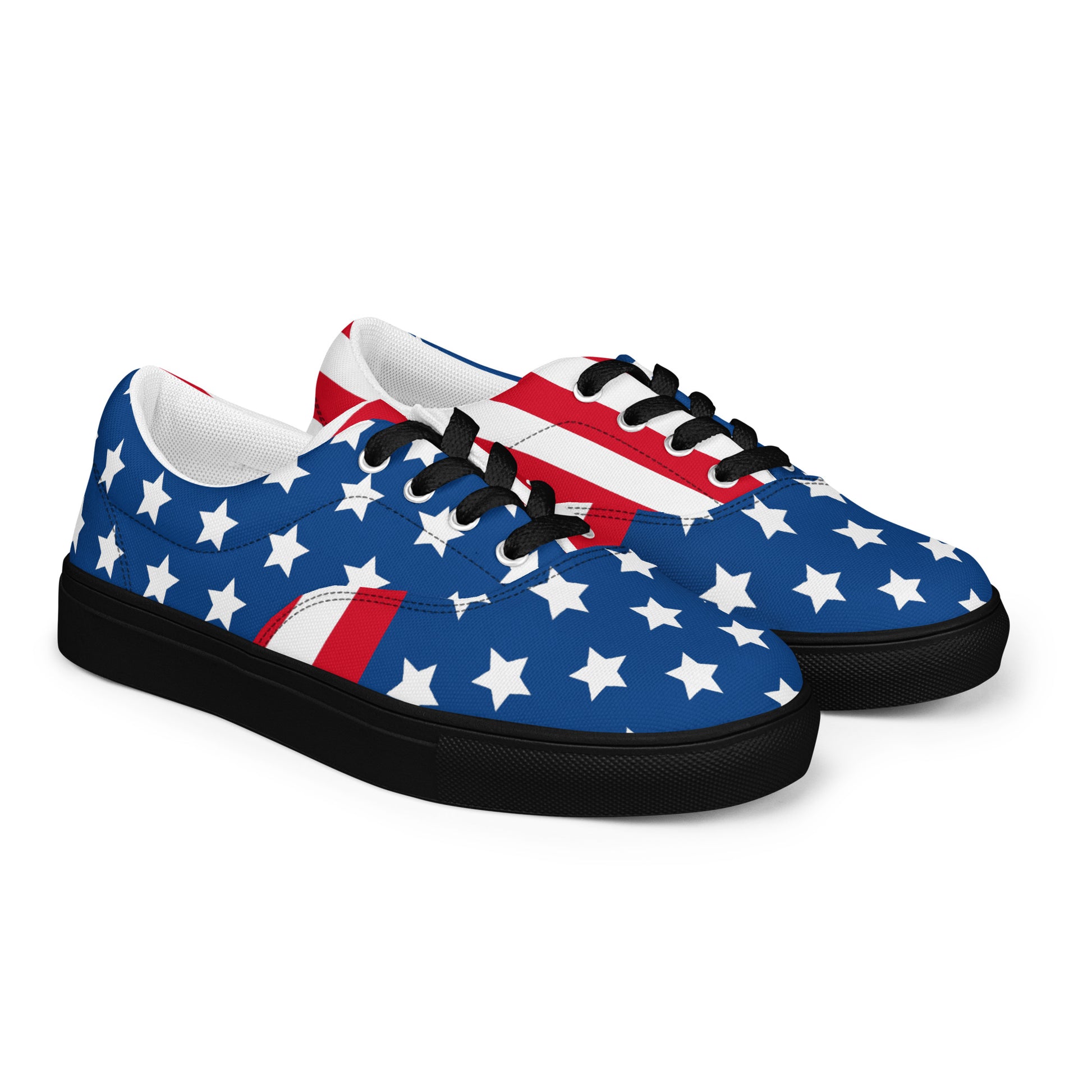 USA Women’s lace - up canvas shoes - Texy Pride