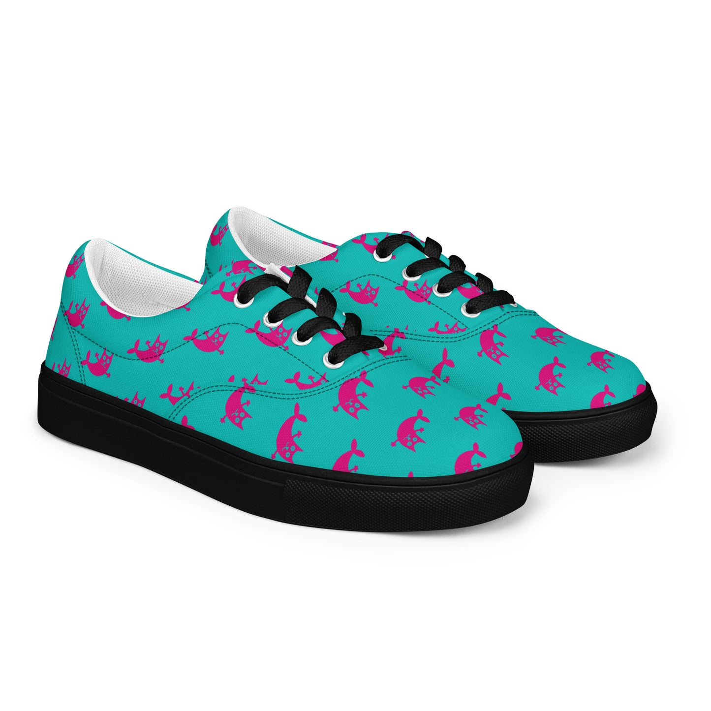 Mermaid Women’s lace - up canvas shoes - Texy Pride
