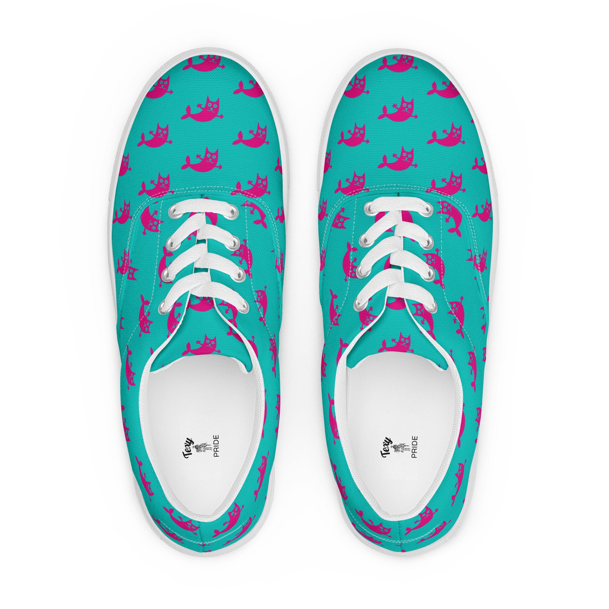 Mermaid Women’s lace - up canvas shoes - Texy Pride