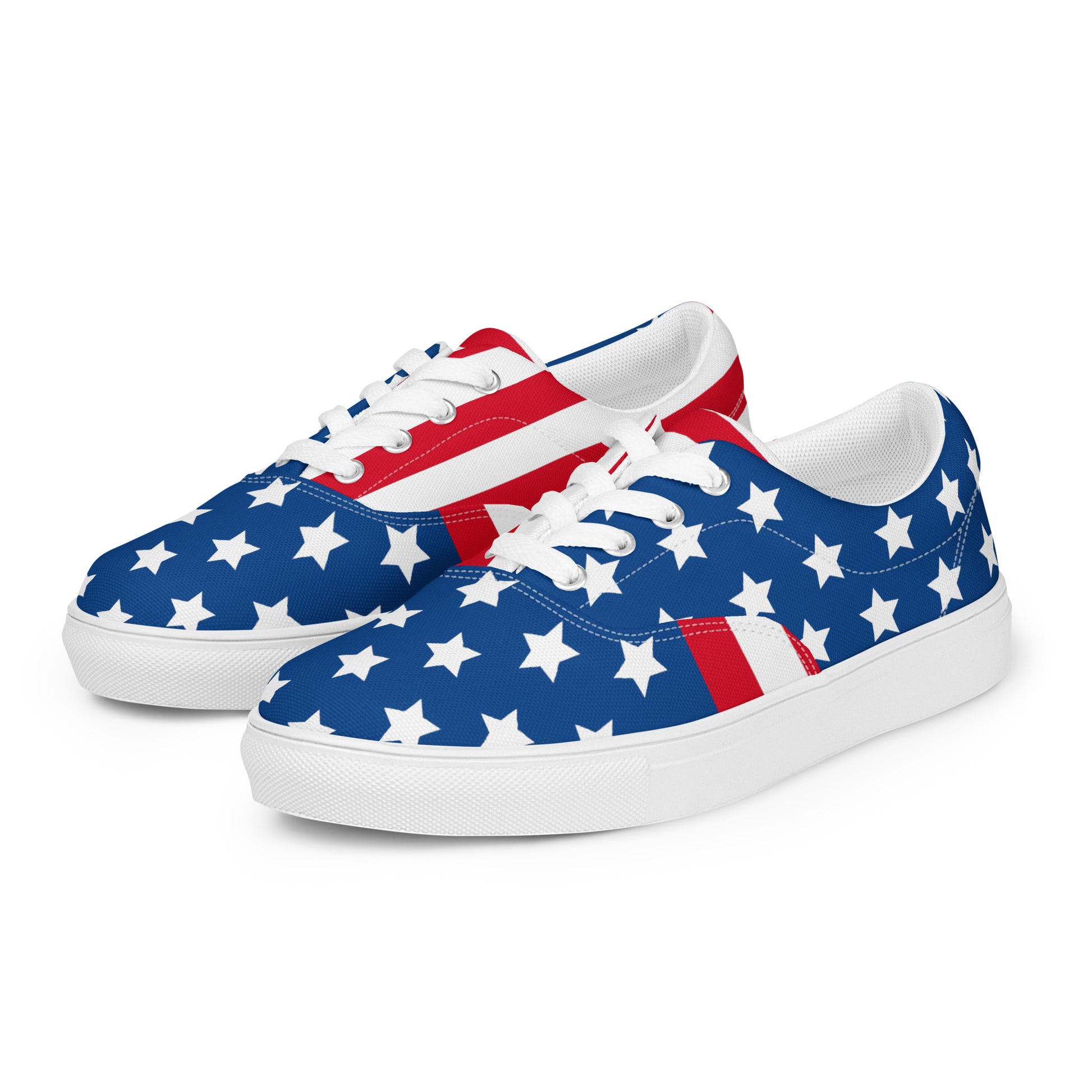 USA Women’s lace - up canvas shoes - Texy Pride